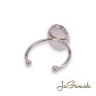 Základ na prsteň s lôžkom CHIRURGICKÁ OCEĽ 16x8mm, 1ks (CH1825)